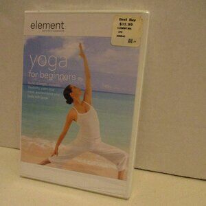 Element Yoga For Beginners 2007 NEW White Blue DVD Factory Sealed